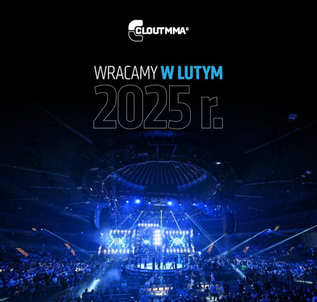 swiatowe_plotki's tweet photo. Clout MMA wraca w lutym 2025 roku! https://t.co/xnwQtlgTxO
