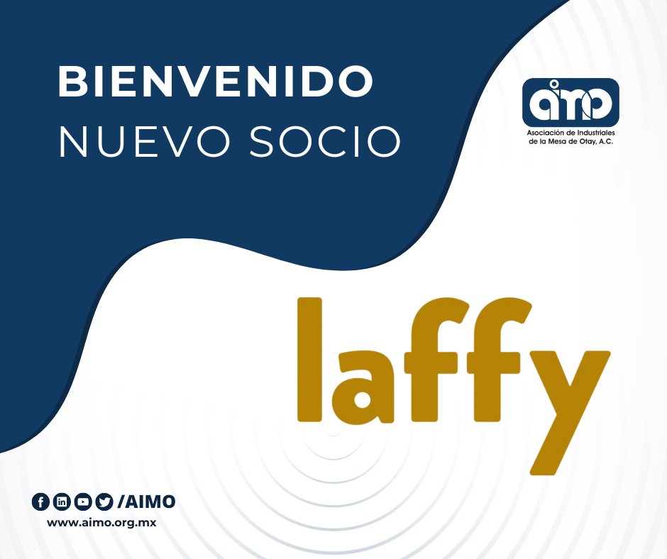 AIMO_AC's tweet photo. La Asociación de Industriales de la Mesa de Otay ofrece la más cordial bienvenida a Laffy, por formar parte de nuestra membresía 2024.
¡Gracias por la confianza! 🙌🏼

Conoce más de nuestro nuevo socio aquí ​👇
📧 claudia.yan@lendafriend.com
🌐https://t.co/is6XMcerSf https://t.co/Jh2ZAG3K79