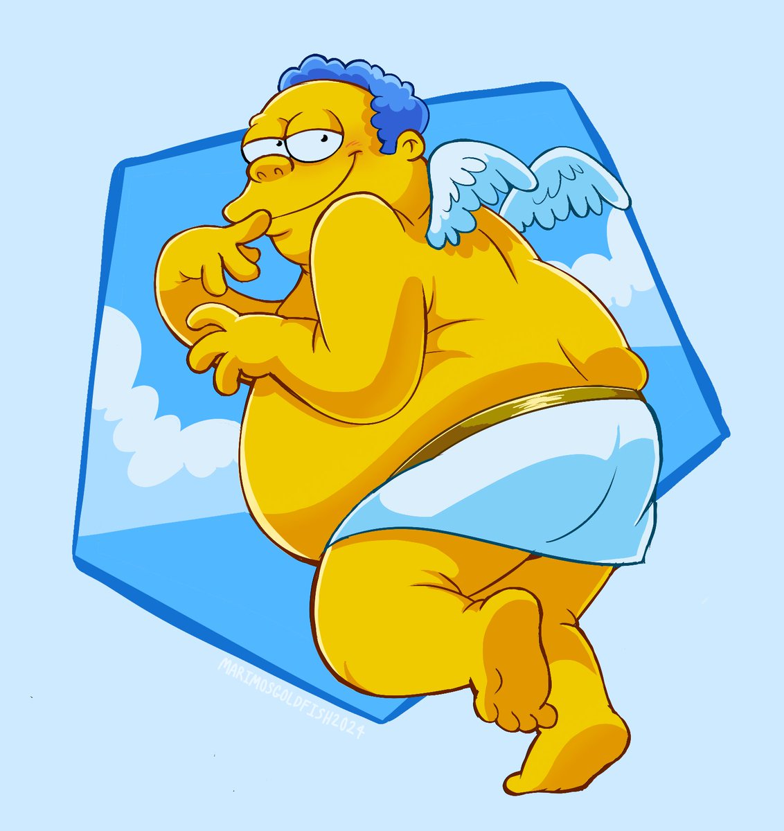 MarimosGoldfish's tweet photo. I drew this on the right day so I still get to tag... #InkHomer https://t.co/HTuMnX47yp