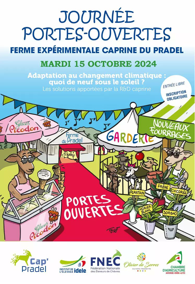 EleveursChevres's tweet image. Les journées portes ouvertes de la Ferme Du Pradel ont réuni environ 500 personnes ✅️ 
C'est un moment important de rencontre des acteurs de la filiere #caprine 🐐
La FNEC était présente en tant que membre fondateur de la ferme expérimentale