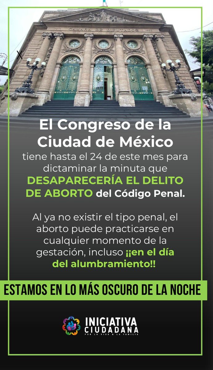 IniciativaCVer's tweet photo. Esta decisión atenta contra la convencionalidad de los Tratados Internacionales, nuestra Carta Magna y los Derechos Humanos. Nuestro deber ser La Voz para nuestra nación. 
#MexicanosalgritodeVIDA https://t.co/dv42QLXMRS
