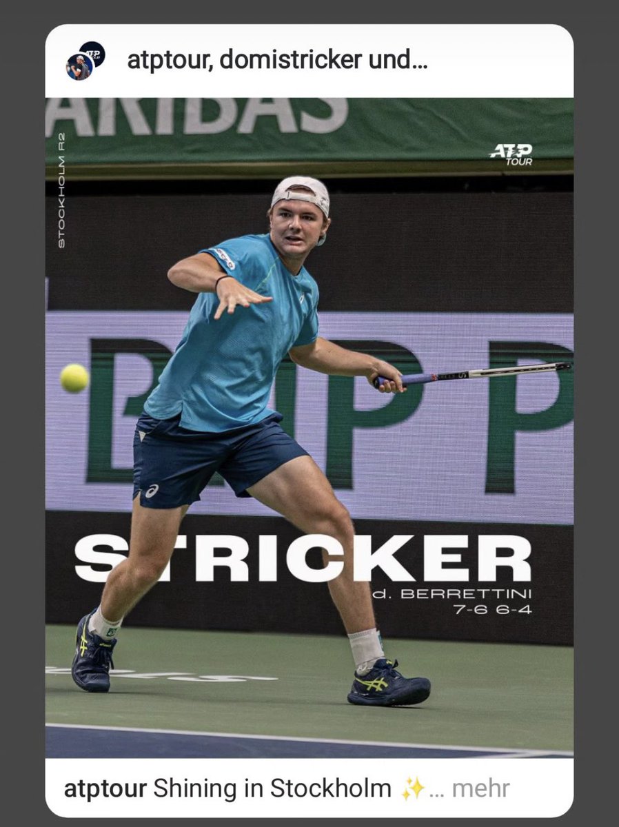 Quarters in Stockholm! 🇸🇪 

Bravo 🙌🏻 

<a href="/DominicStricker/">Dominic Stricker</a>