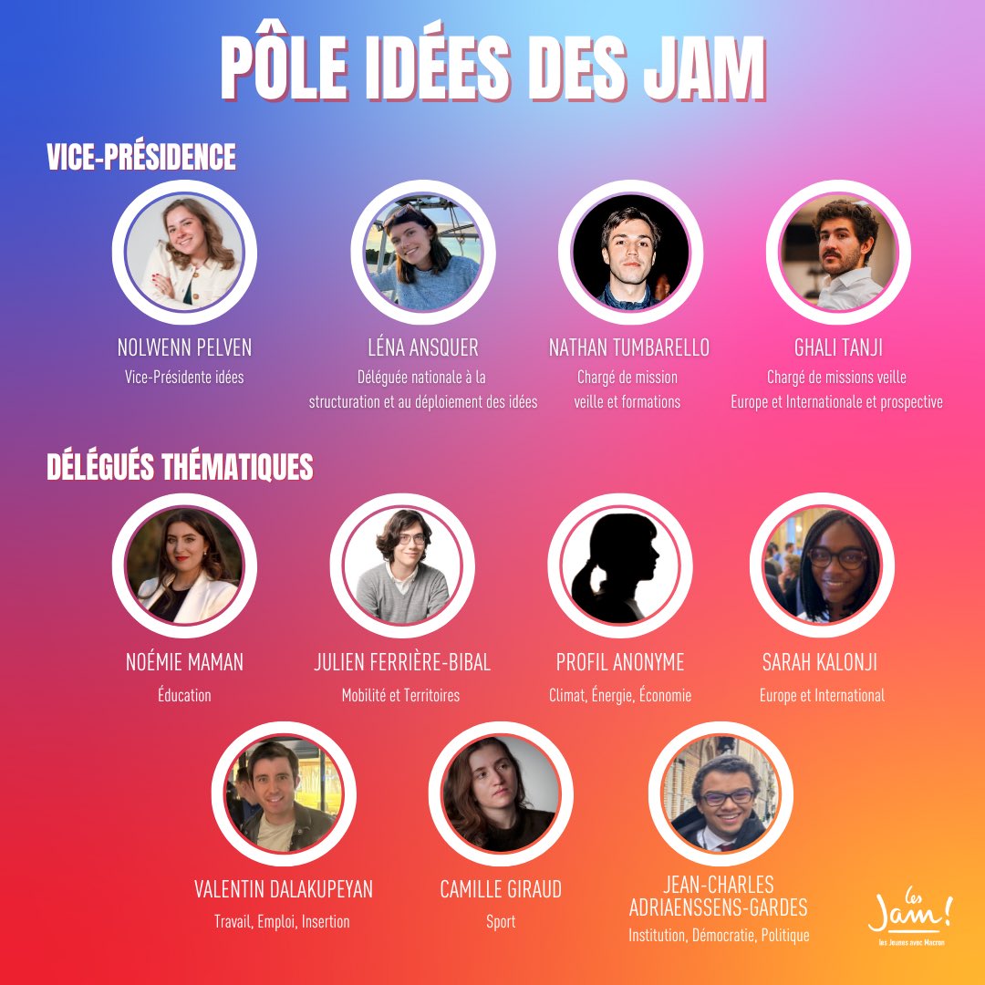 PelvenNolwenn's tweet photo. Nouvelle équipe pour porter les idées des @JeunesMacron 💡

Merci aux militants et @Ambroise_Mejean de m'avoir fait confiance pour continuer les travaux engagés par @lterrenes à la Vice-Présidence de notre mouvement. 

Former, débattre, contribuer, le travail continue avec vous ! https://t.co/MgTCY0TLAl