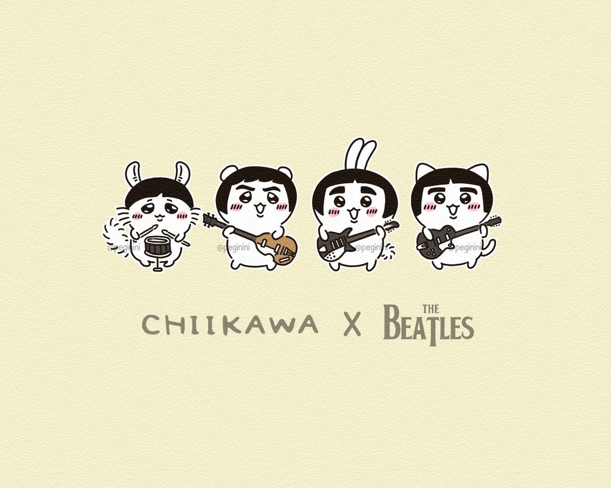 Chiikawa as The Beatles