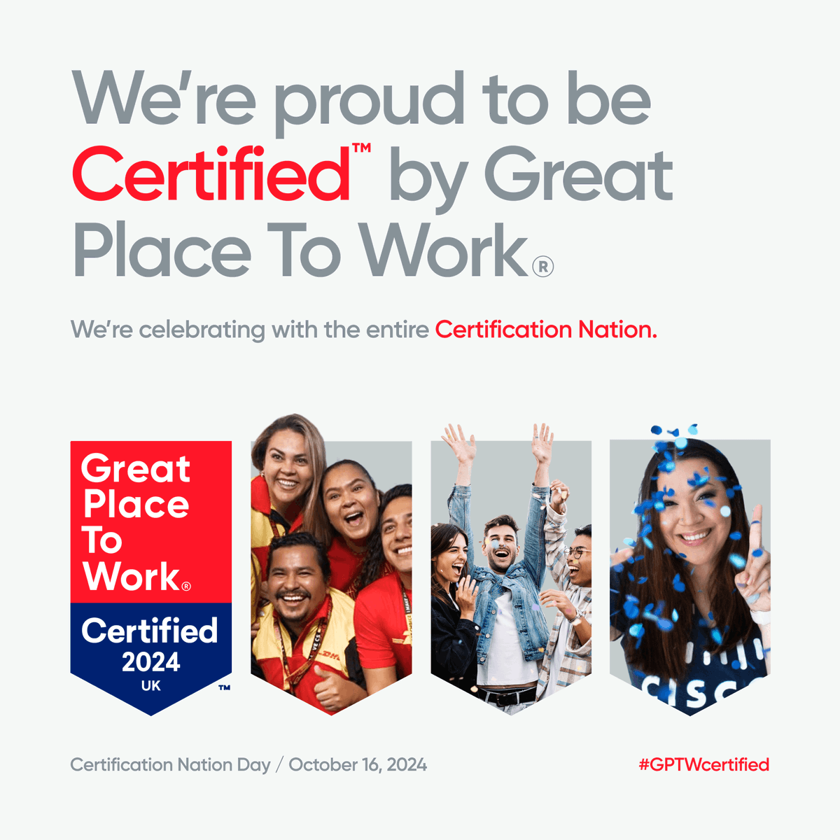 nobraineragency's tweet photo. We’re excited to share that we’ve been recognised as one of the UK’s Best Workplaces in Advertising, Media &amp; Marketing in 2024 by @GPTW_UK🎉 

This achievement is all about our amazing team, whose creativity and collaboration make every day something to celebrate!

#GPTWCertified https://t.co/wnzAbExdjv