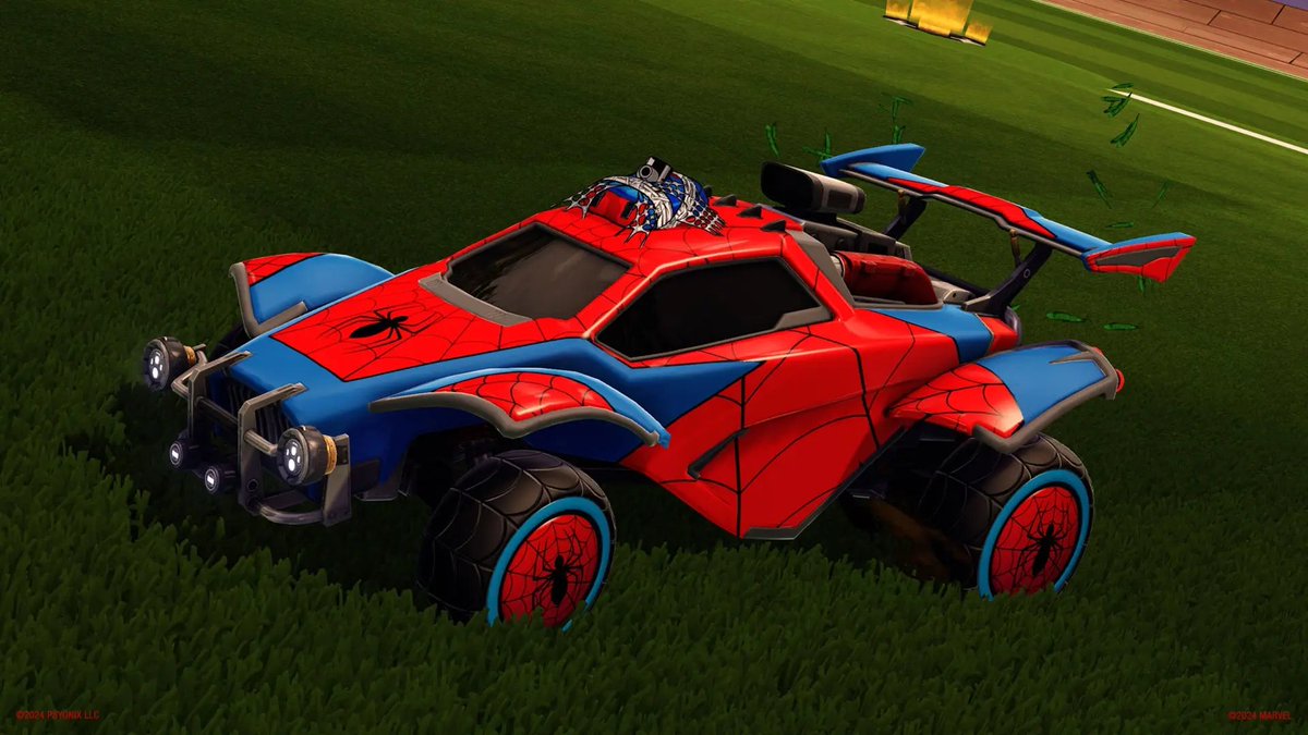 ShiinaBR's tweet photo. The Spider-Man Rocket League Event is starting THIS Friday 🔥

FORTNITE-RELATED EVENT NEWS:

- Some Skins will also work in Fortnite
- Spider-Woman Skin Release during the event
- Agony & She-Venom Release during the event
- *MAYBE* Return of the Spider-Verse skins?