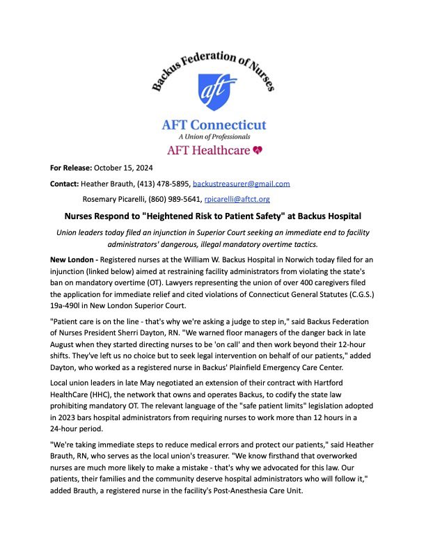 Backus Nurses tweet media