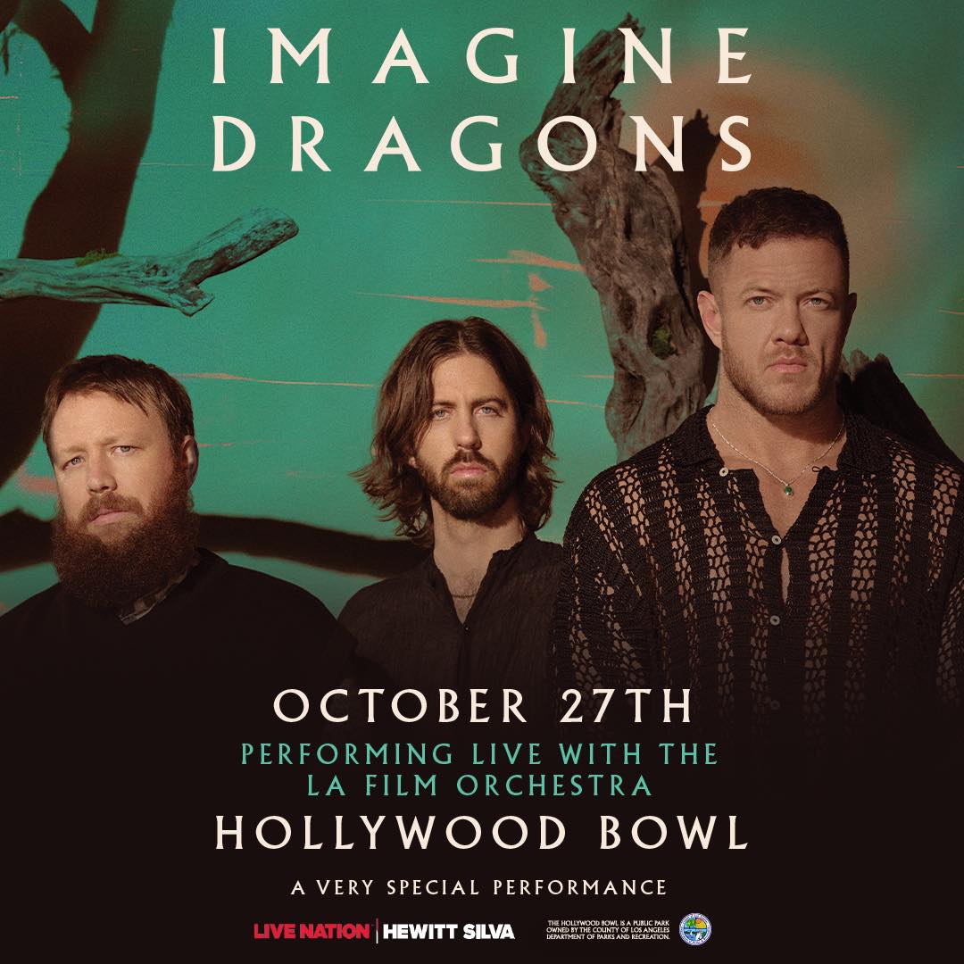 Imagine Dragons is performing live with the LA Film Orchestra at the Hollywood Bowl for a very special show on October 27th! 📷📷 Listen this week to win a pair of tickets!