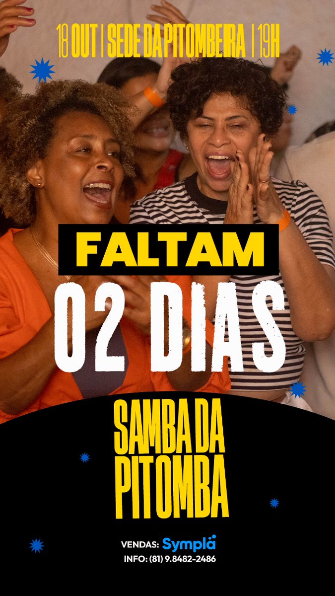 sambadapitomba's tweet image. Na contagem regressiva , e ainda teremos mais surpresas pra vcs . 
#aquiedapitomba