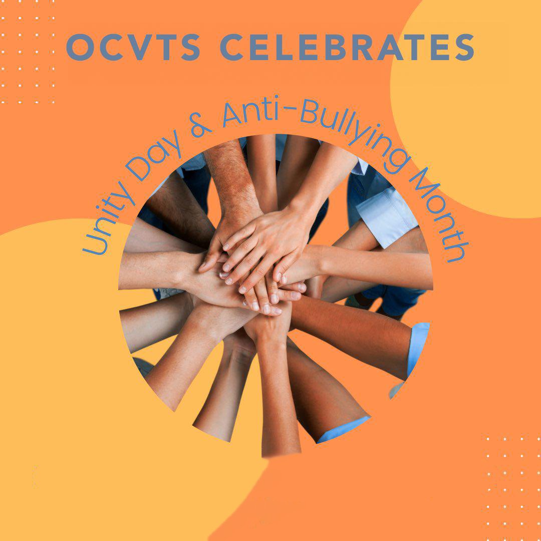 OCVTS's tweet photo. 🧡 Happy Unity Day from OCVTS! We reaffirm our commitment to unity, kindness, and inclusion. Let's stand tall against bullying and nurture a culture of empathy and respect. Together, we can make a positive impact! #UnityEveryDay #OCVTSUnityDay 🤝🧡💙 https://t.co/EBIStkWXOQ