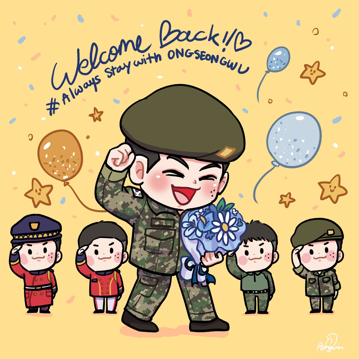 Yay ~!! 🥳🥳
#기다리던_옹이_전역이다 #Always_Staywith_ONGSEONGWU #ONGSEONGWU #옹성우