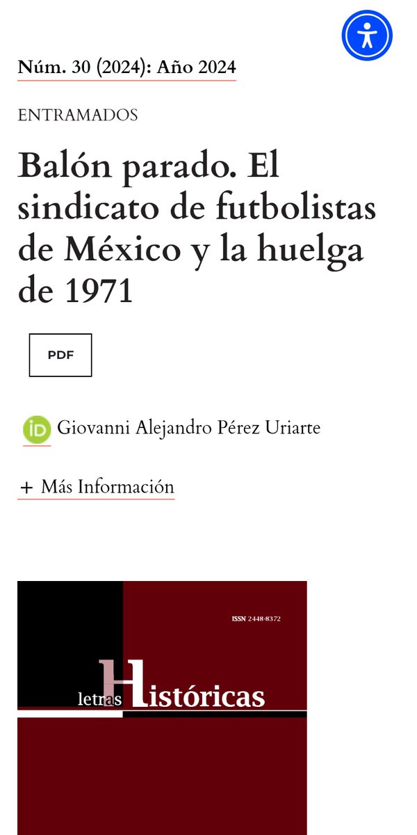 UriarteGio's tweet photo. La revista Letras Históricas de la Universidad de Guadalajara publicó mi artículo "Balón parado. El sindicato de futbolistas de México y la huelga de 1971". Pásenle... ⚽

https://t.co/n6UnGqiKes https://t.co/rXJqWfORLd