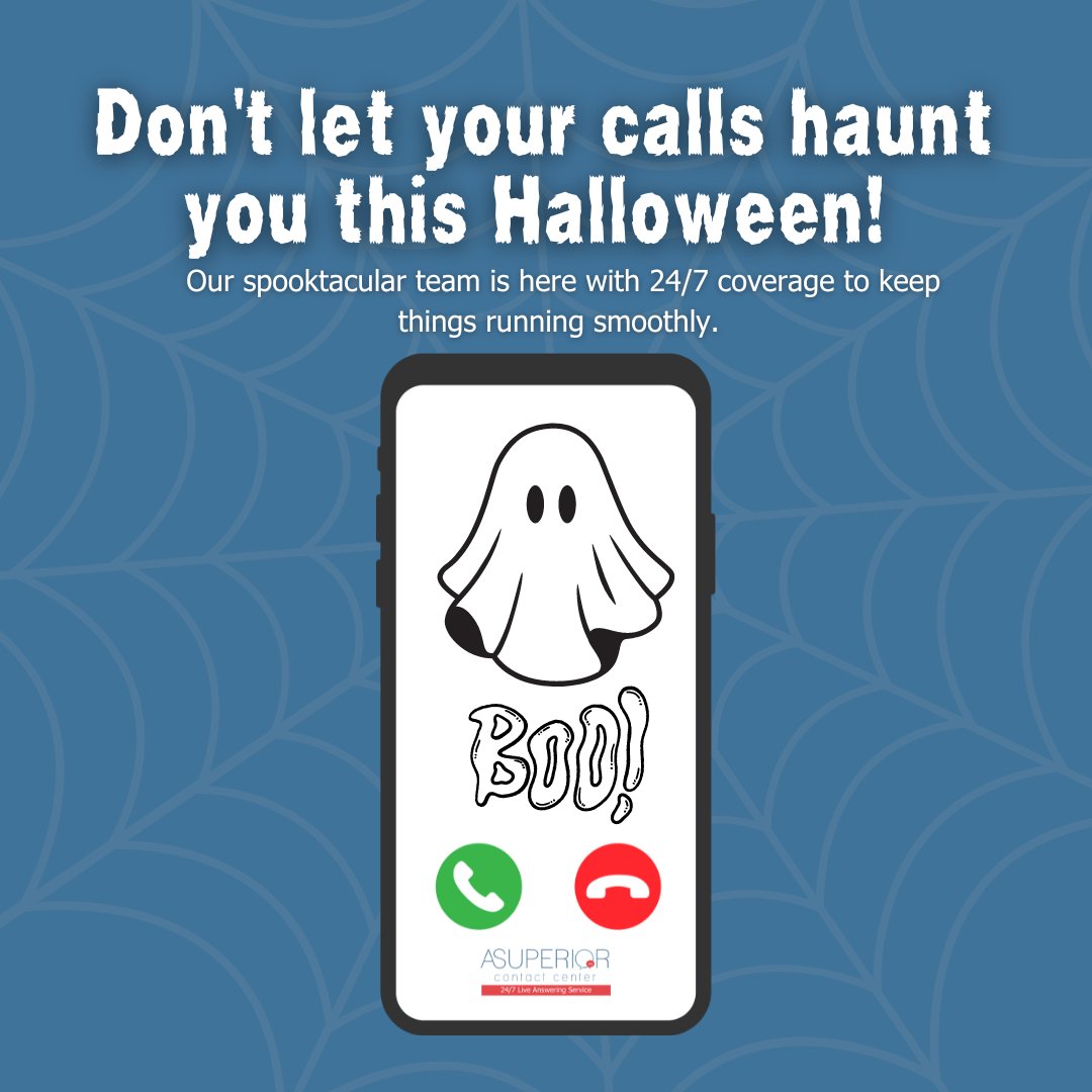 superiorcallctr's tweet image. We&apos;re always ready to handle your customer needs, day or night! 🕸️ 👻 #CustomerService #SpooktacularService