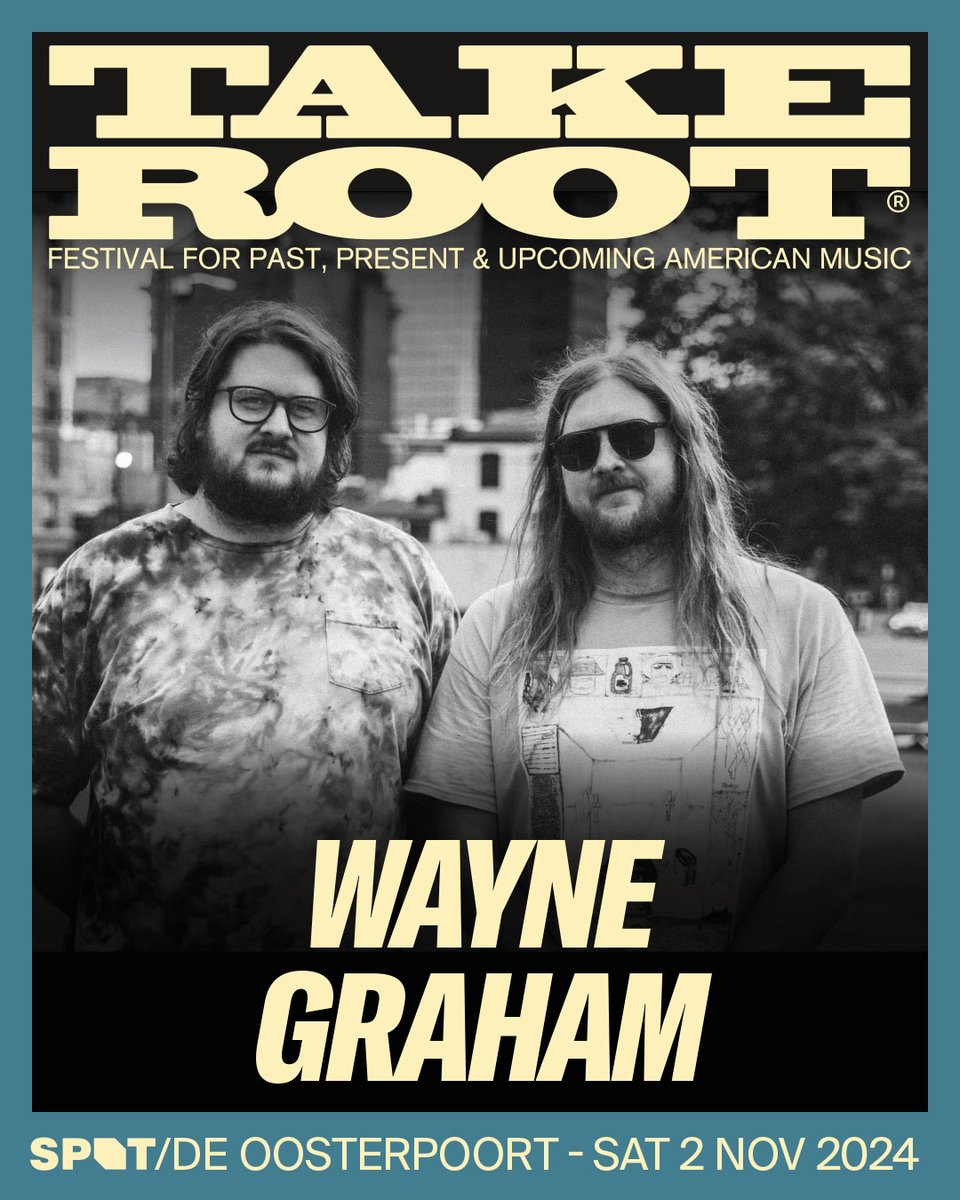 #NETBEVESTIGD We hebben twee nieuwe namen voor de line-up van TakeRoot: singer-songwriter Jack Browning en Wayne Graham, de band van de broers Kenny en Hayden Miles. Zij nemen de plek in van Rosali en Aaron Lee Tasjan. Begin nu alvast met puzzelen en bekijk de timetable online!