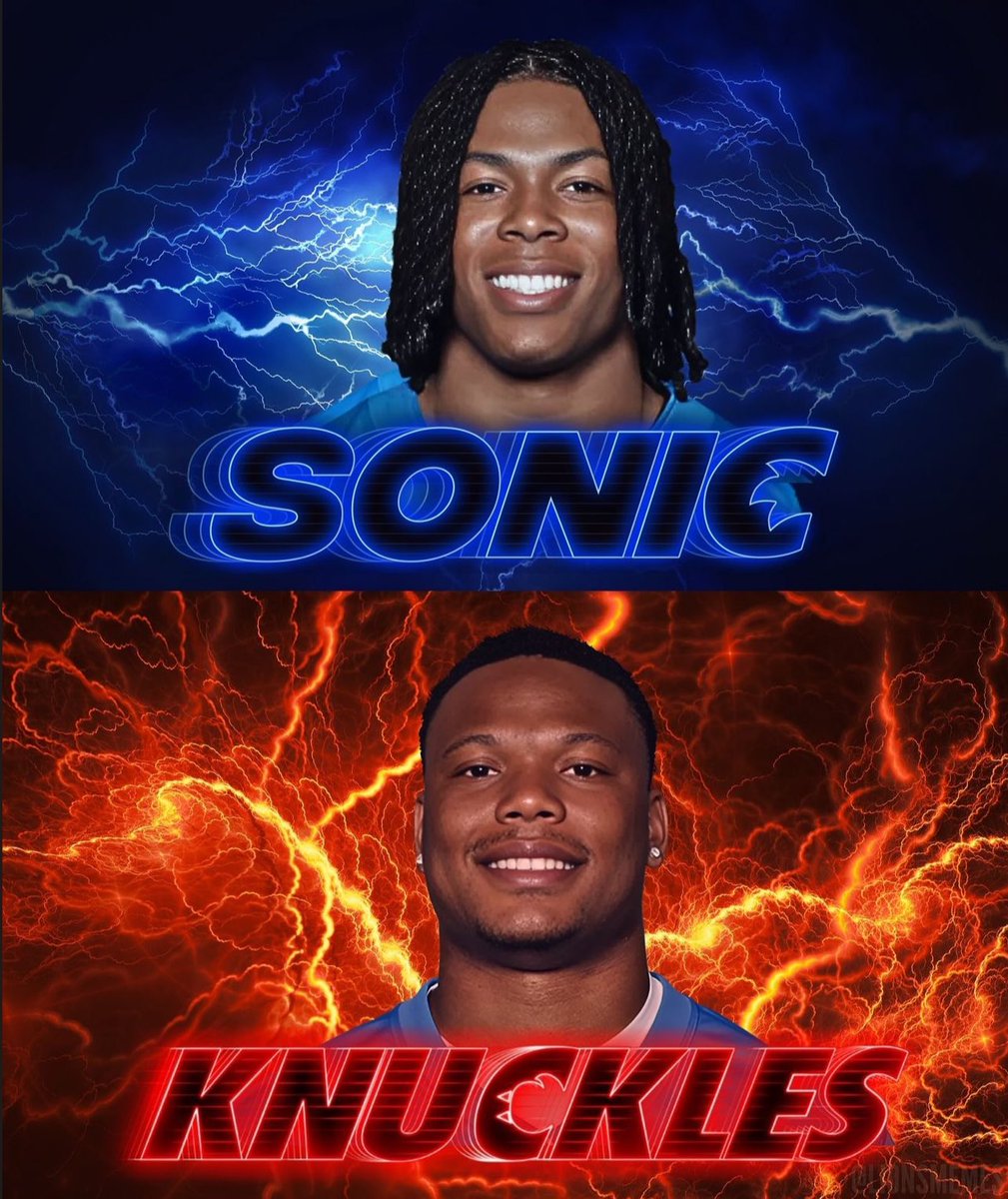 the_det_times's tweet photo. #Lions RB coach Scottie Montgomery has confirmed Sonic &amp; Knuckles is the new nickname for David Montgomery and Jahmyr Gibbs 😏

#OnePride https://t.co/MDz7BlHwNC