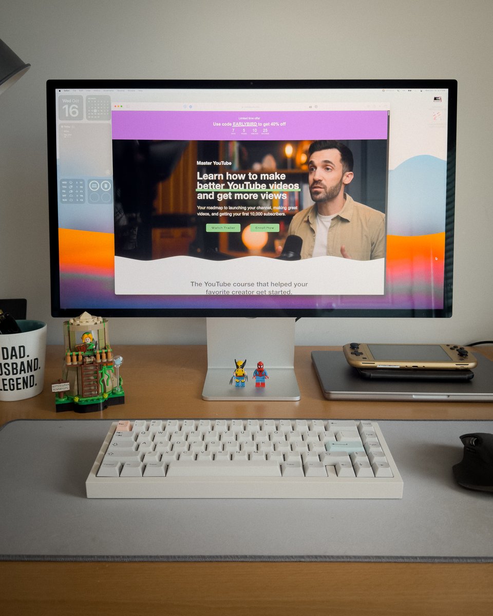 Tim Koa (@imtimkoa) on Twitter photo People often ask me how I learned to make YouTube videos. A big part of it was <a href="/mattdavella/">Matt D'Avella</a>'s course.
It's on sale for the next 7 days. Check it out if you've ever wanted to start a channel! mattdavella.com/youtube People often ask me how I learned to make YouTube videos. A big part of it was <a href="/mattdavella/">Matt D'Avella</a>'s course.
It's on sale for the next 7 days. Check it out if you've ever wanted to start a channel! mattdavella.com/youtube