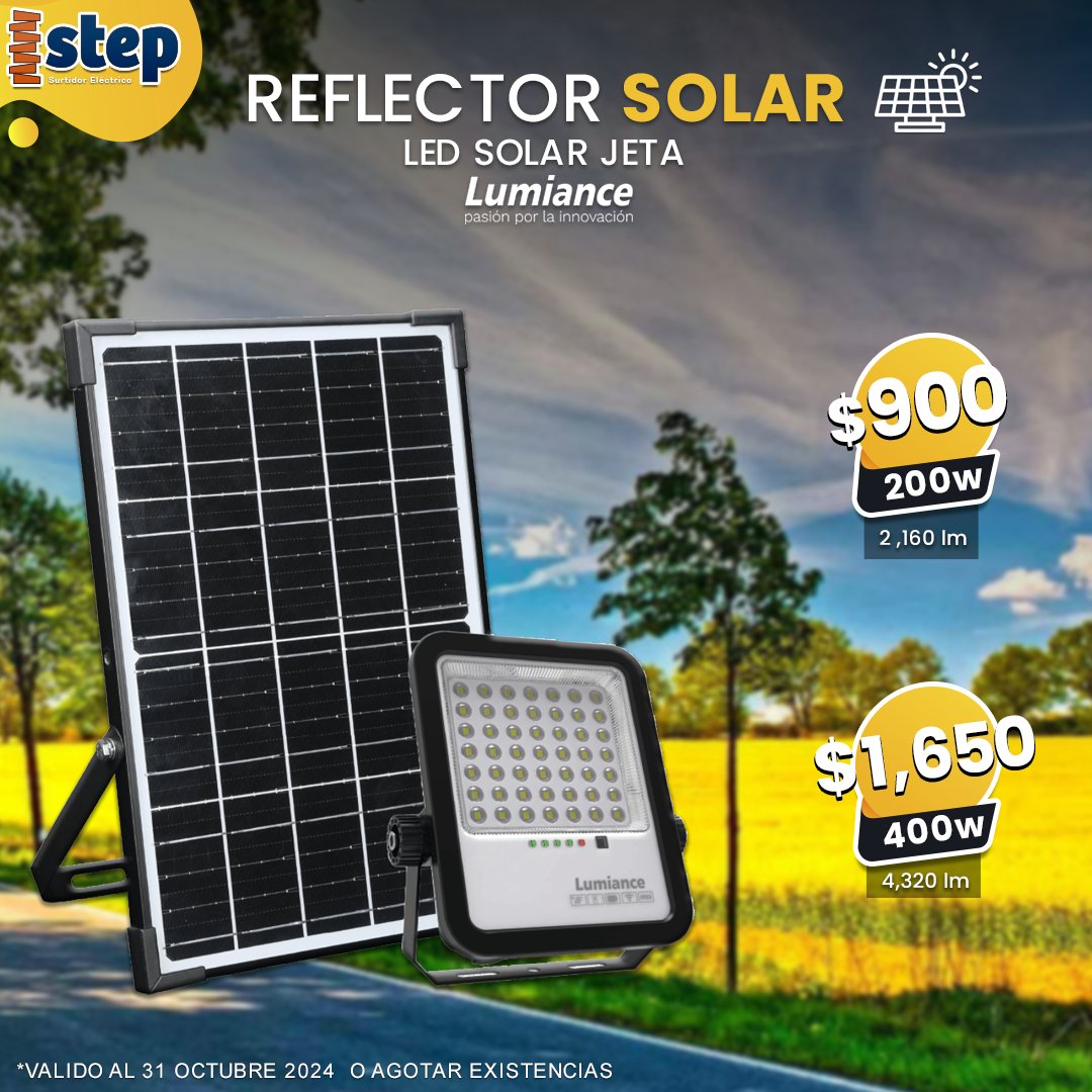 StepPatria's tweet photo. Transforma tu entorno con una iluminación de calidad superior.
¡Contáctanos y adquiere el tuyo hoy! 🌞⚡️
#ReflectorLED #AltaPotencia #LuzSolar https://t.co/HWbgjX96J3