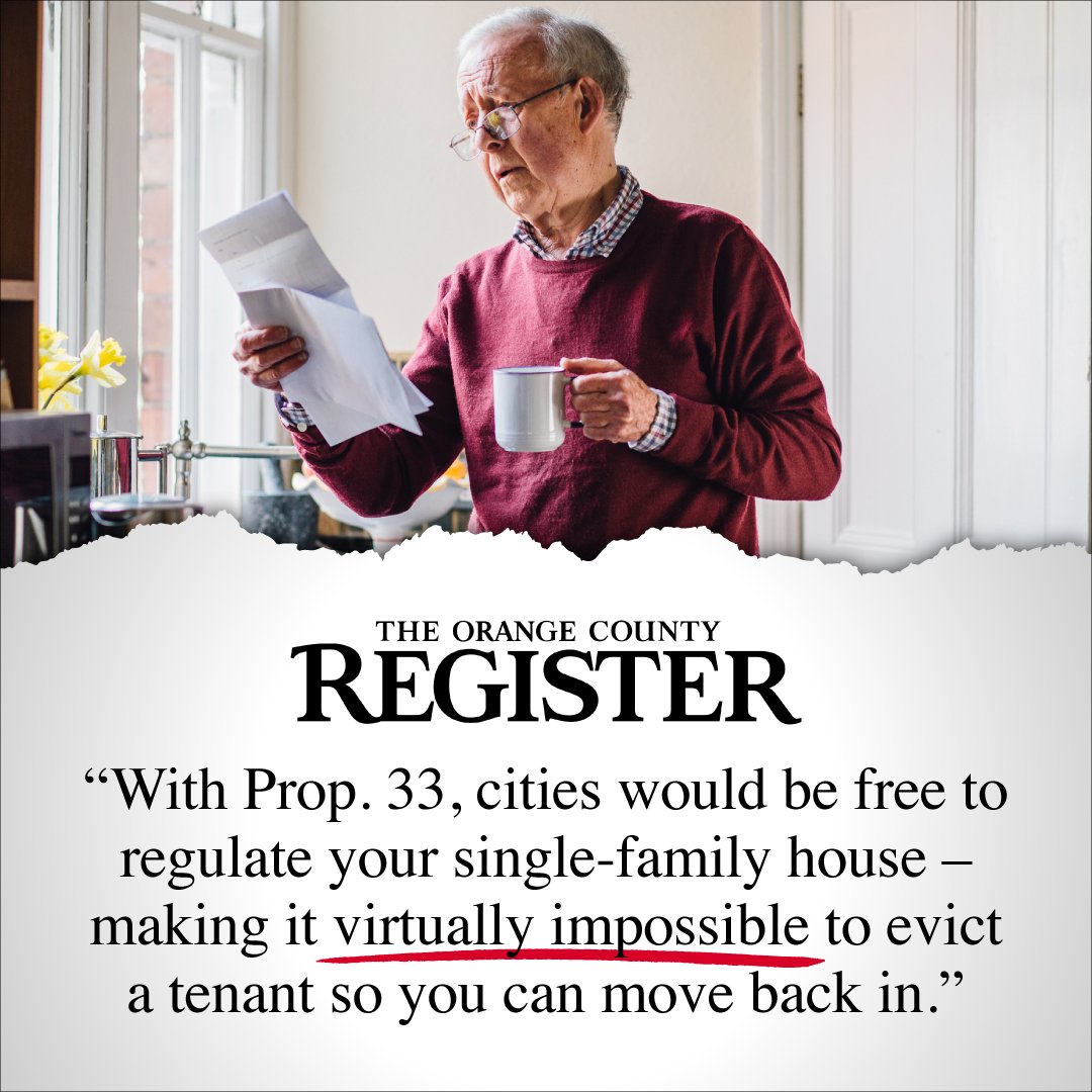 No on Prop 33 tweet media