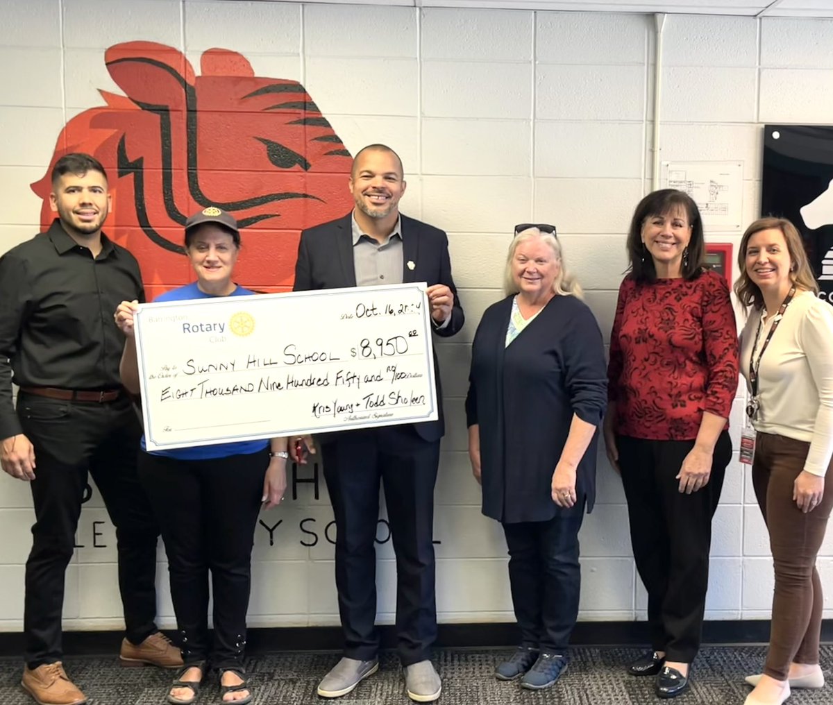 Grateful for the ongoing, generous support of value-added initiatives for Sunny Hill from Barrington Rotary Club. An invaluable partnership- 17 years in the making! <a href="/barrington_club/">Barrington Breakfast Rotary Club</a> <a href="/SunnyHill220/">Sunny Hill Elementary School</a>