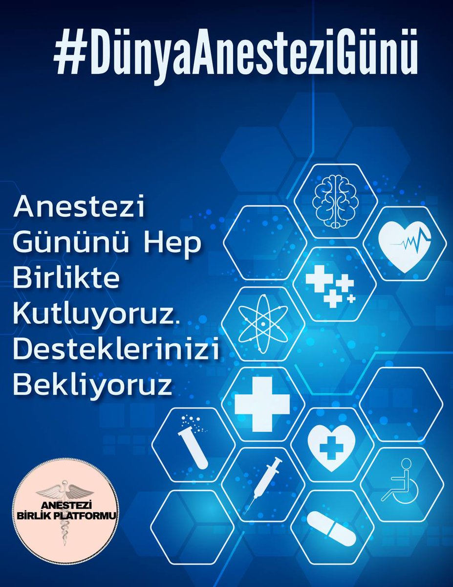 Ameliyatların görünmeyen kahramanları: Anestezi teknikerleri! Hastaların güvenli anestezi almasını sağlayarak operasyonların başarılı geçmesine katkı sağlıyorlar. Sağlık hizmetlerinde onların profesyonelliği ve dikkatine büyük ihtiyaç var.

#DünyaAnesteziGünü