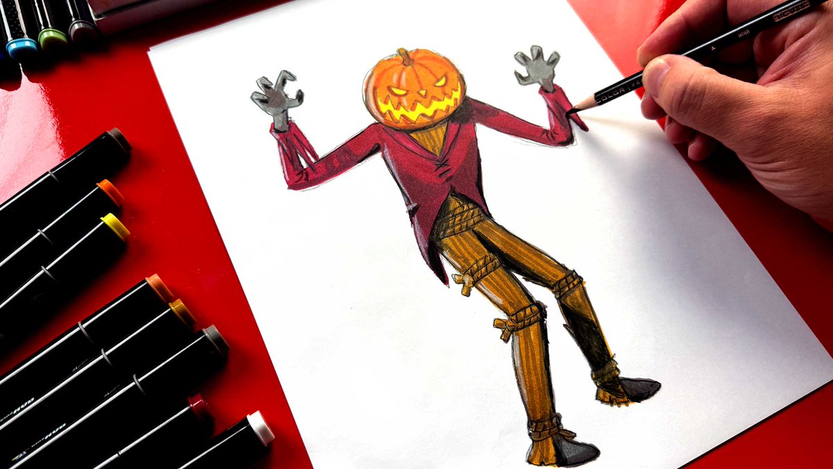 NEW ADVANCED LESSON - Get ready for a spooky, fun challenge as we learn how to draw The Pumpkin King from The Nightmare Before Christmas! youtu.be/jsDY59mLUAU