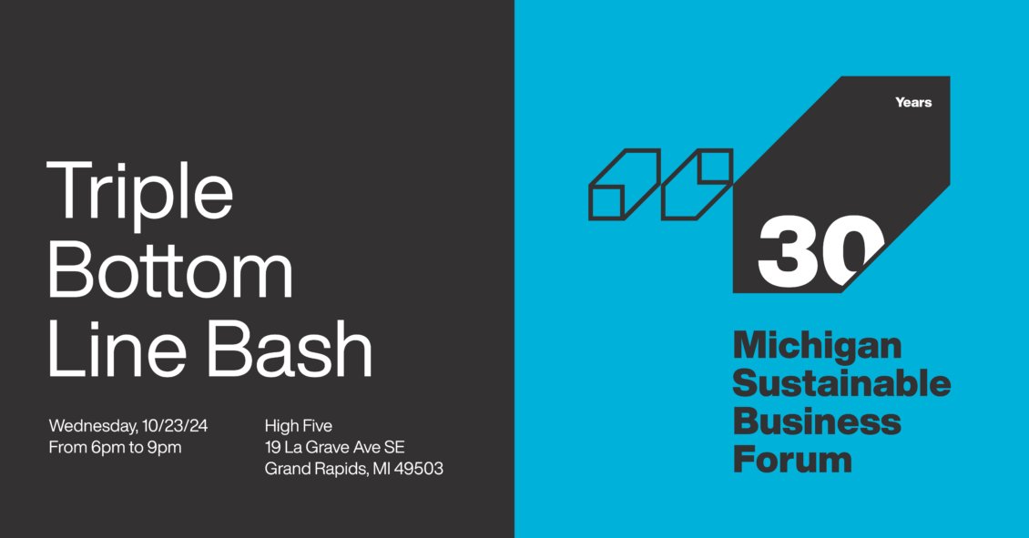 WMSBF's tweet image. 📅 ONE WEEK until our 11th Annual Triple Bottom Line Bash! 🎉

Celebrate 30 years of sustainable impact as we expand from West Michigan to statewide and beyond. 🌍🏆

Join us on October 23, 6-9 PM. Register today 👉 misbf.org/bash

#Sustainability #TripleBottomLine