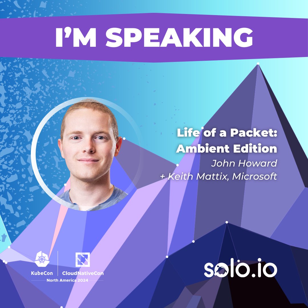 soloio_inc's tweet photo. 🔍 Curious about Istio’s ambient mode? Join @_howardjohn &amp; @keithmattix as they walk through how a packet travels securely &amp; efficiently from point A ➡️ point B in this game-changing #servicemesh mode! 🚀 #Istio #CloudNative #AmbientMode #KubeCon https://t.co/CYKlSTSaS5 https://t.co/08xCO7LFBj