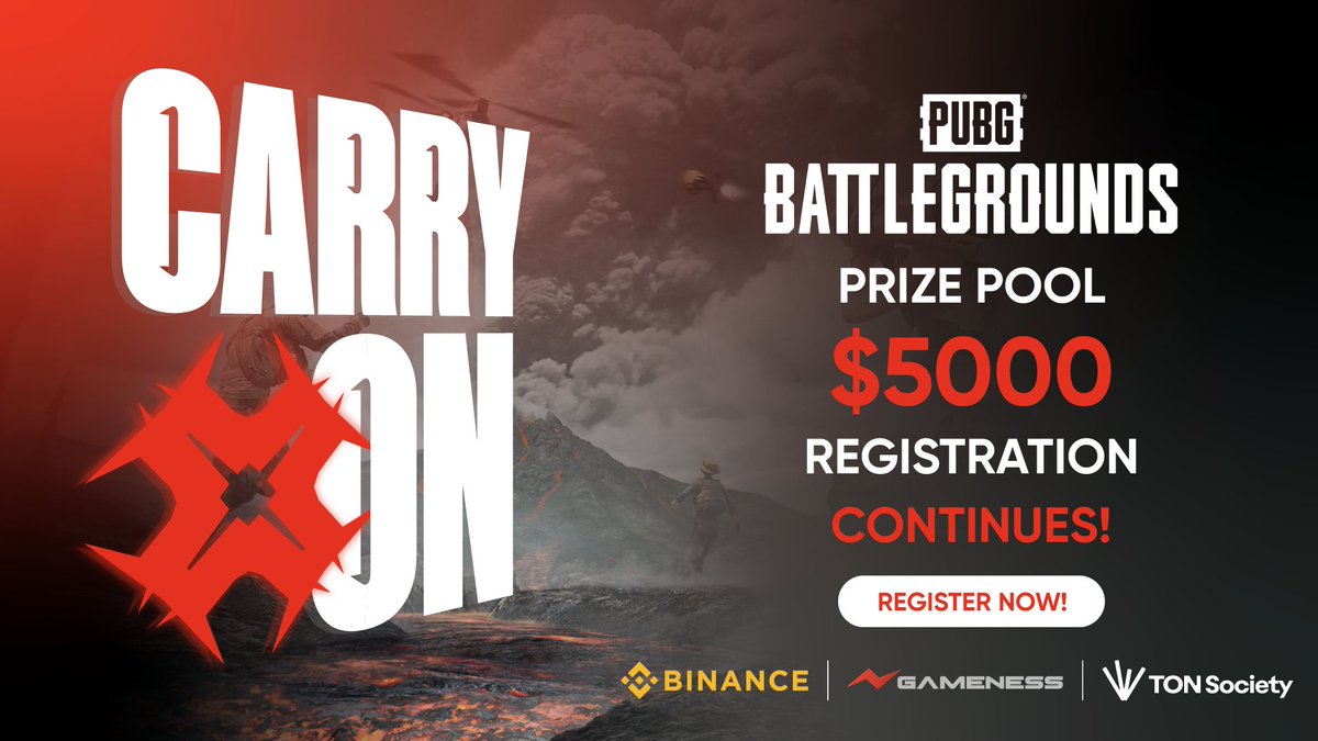 Registrations have been extended!

Registrations for the Carry On! MENA #1 PUBG: BATTLEGROUNDS Tournament with a $5,000 prize pool is still open! 🎯

The last day is October 18 ⏳

Click to join👇🏻
📍 bit.ly/4dyzoPn 

#CarryOn