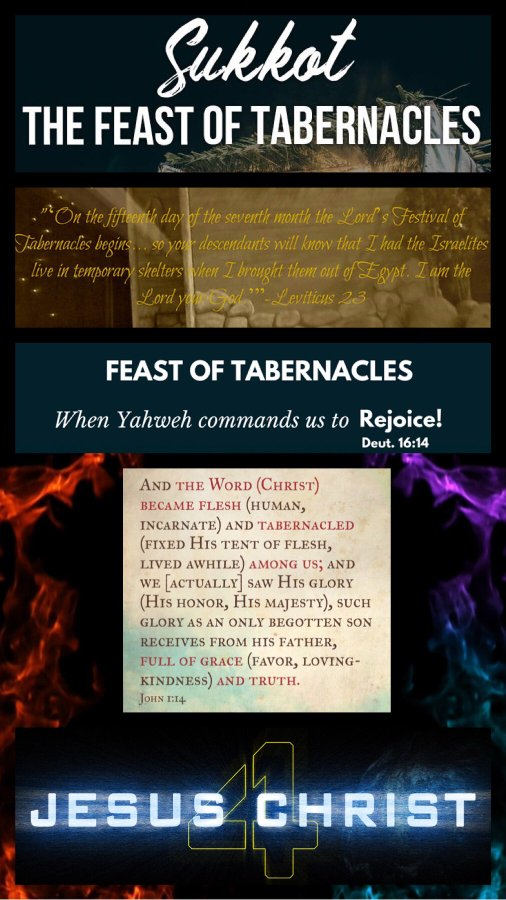 1TruthAndGrace's tweet photo. Rejoice in the Lord always; again I will say, rejoice" #Phil4:4 #Lev23;33 #HappySukkot
#Rev21:3 &amp; I heard a loud voice from the throne saying, 'Behold, the tabernacle of God is with men&amp;He will dwell with them,&amp;they shall be His people&amp; God Himself will be with them &amp;be their God https://t.co/kPQsN4jYK6