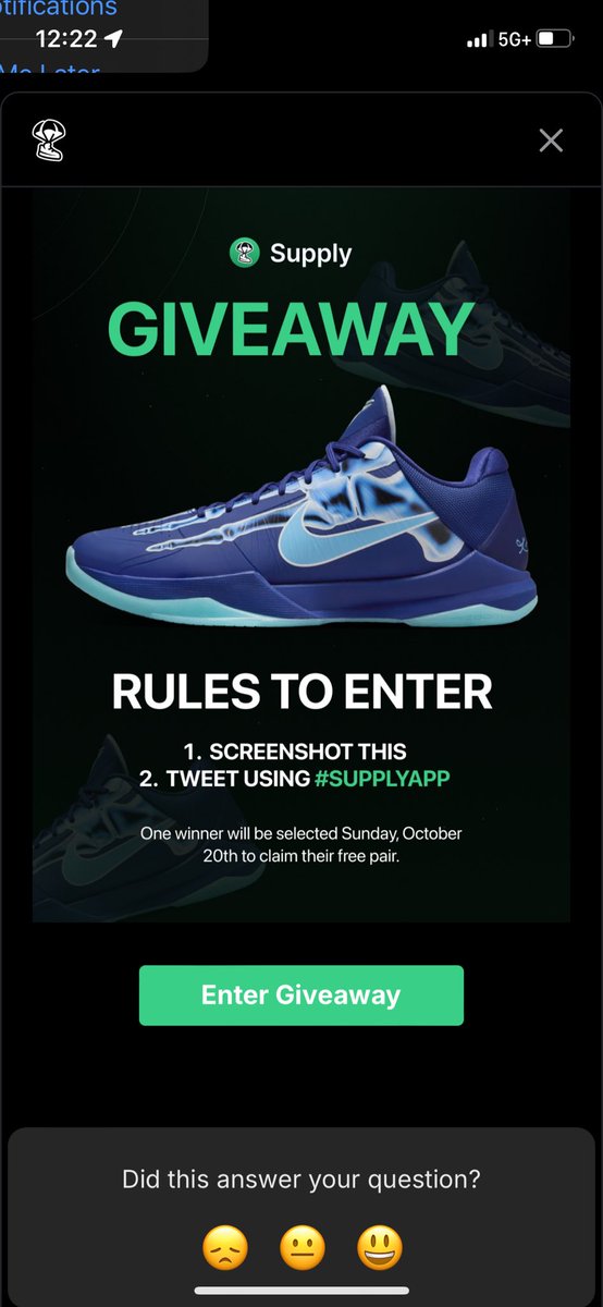 AlexisLockhar19's tweet image. I just entered the #SupplyApp Nike Kobe 5 Protro X-Ray Giveaway on @thesupply_app!