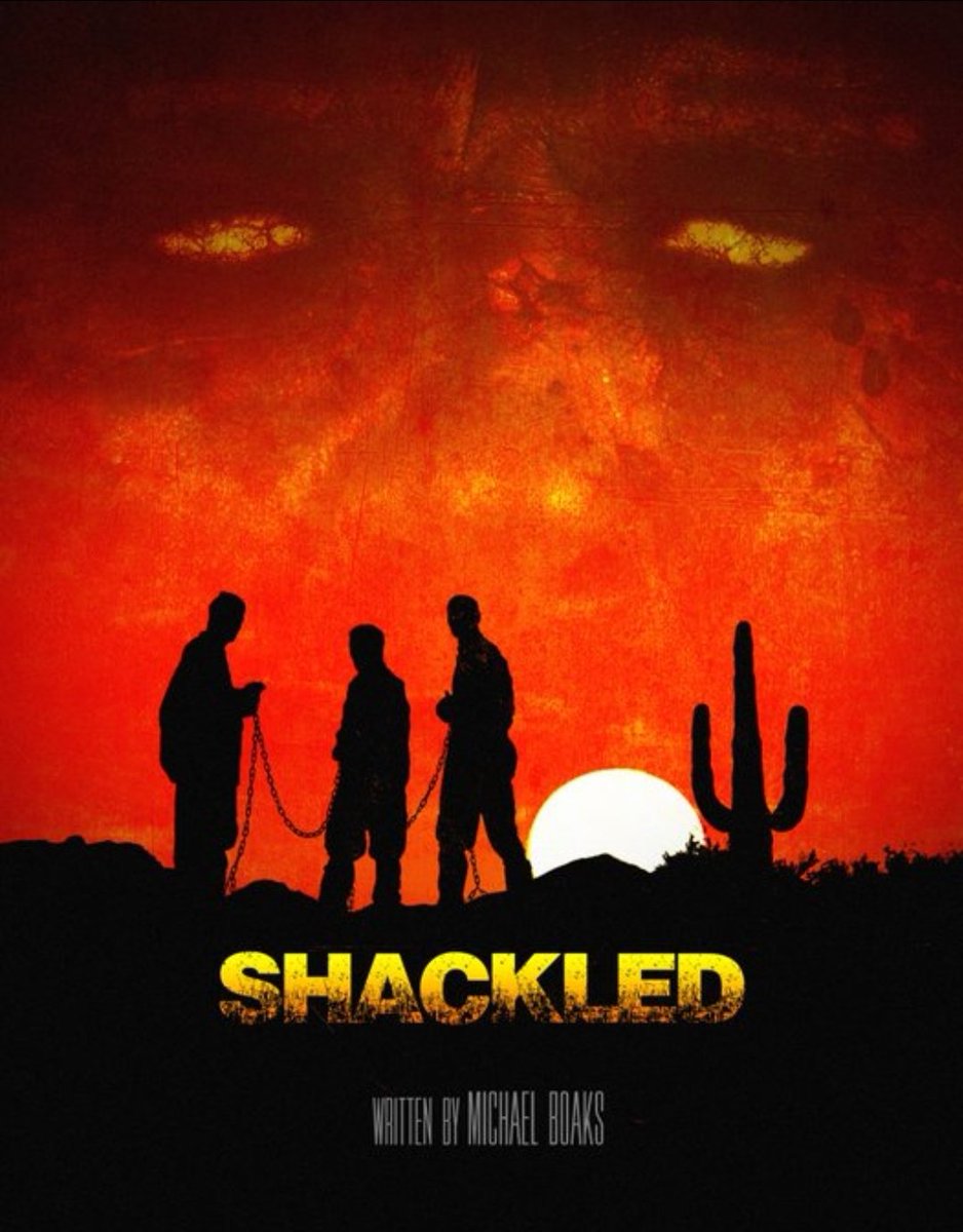 SHACKLED
Horror Feature 

A desert chain-gang of killers and thieves must work together to survive when one of the shackled prisoners turns zombie.

Con Air chained to 28 Days Later 

**Currently optioned**
#ScreenPit #Feat #Ho #Div #SeRe #CFin