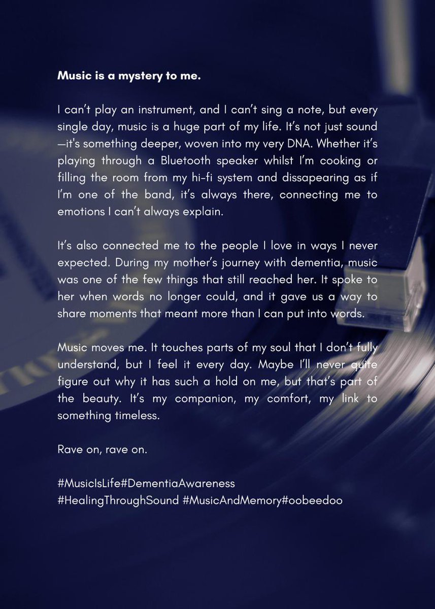 EazlUK's tweet image. #MusicIsLife#DementiaAwareness #HealingThroughSound #MusicAndMemory