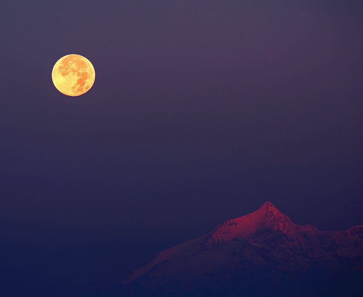 Behold: a full moon worthy of the Halloween season. The Hunter’s Moon!

According to the Farmer’s Almanac, this month’s full moon coincides with deer hunting season. Keep an eye on the sky for the next couple days, as the Moon will appear full through Friday morning.