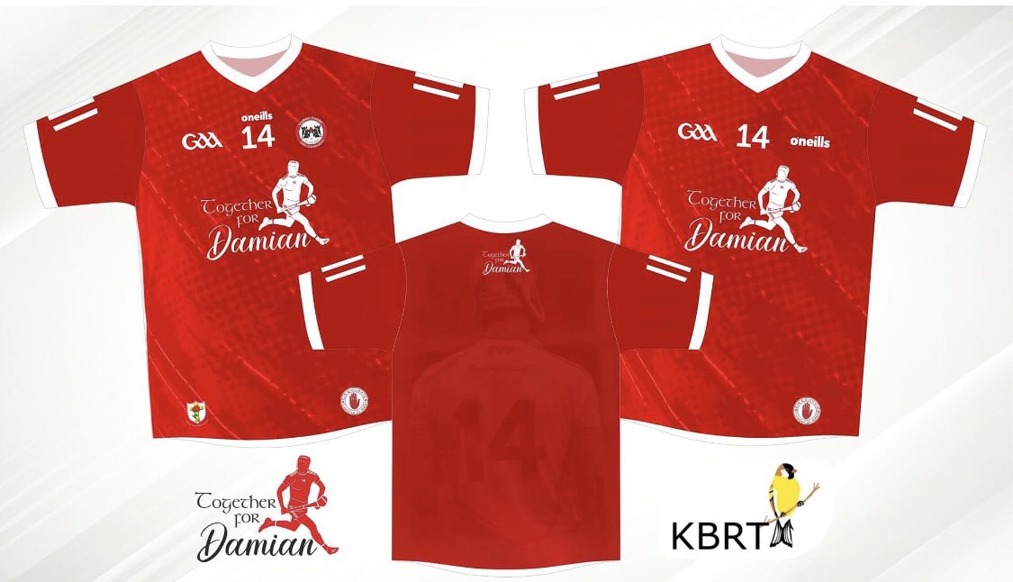 TomasColton's tweet photo. Beautiful jersey in memory of Damian Casey ready for pre order. Would make a lovely Christmas present. 

Proceeds from sales will go to the Kevin Bell Repatriation Trust

Option of having the two club crests, hurling and camogie ,on it or neither crests https://t.co/6CoZKnaKOm… https://t.co/Cz3vkXbR9j
