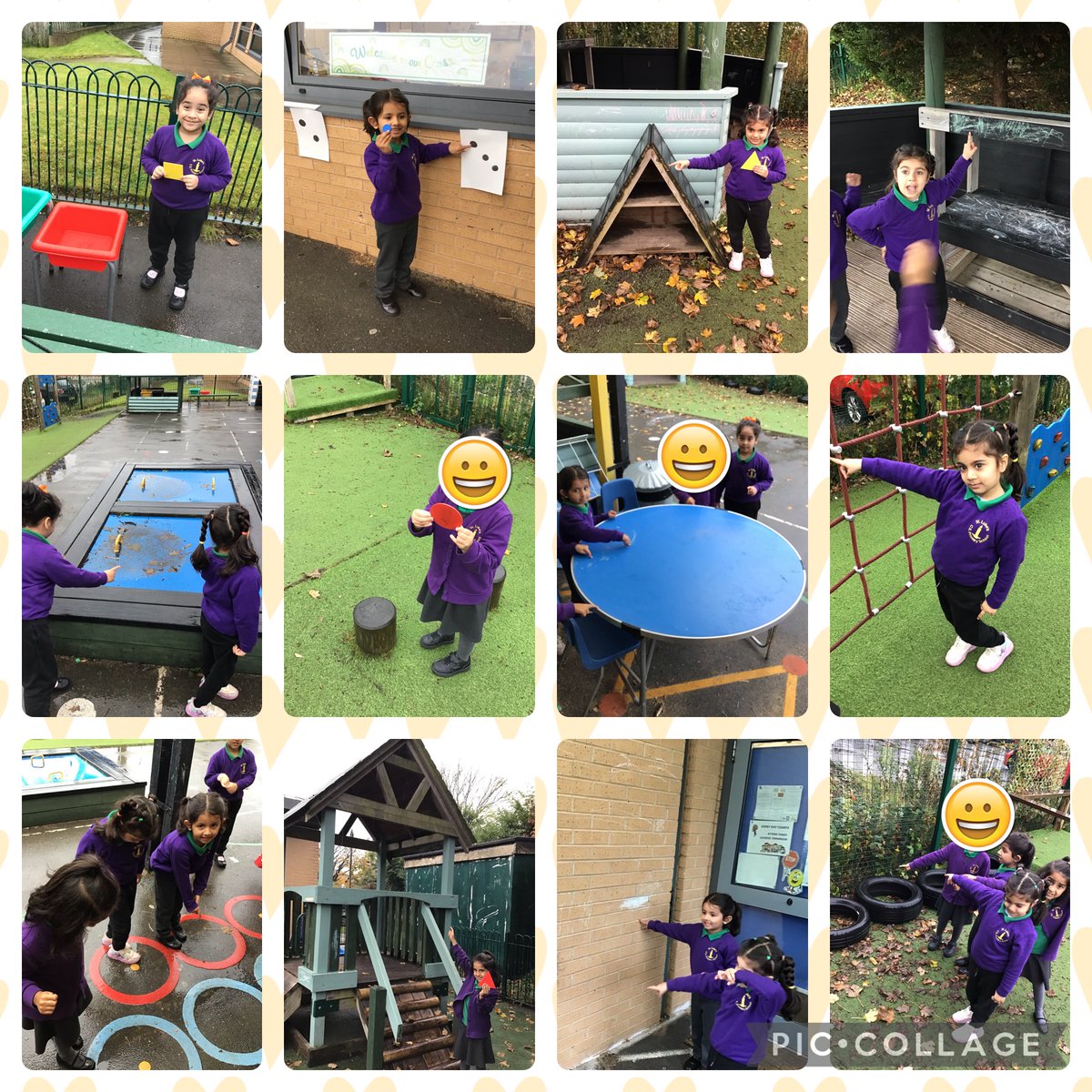 StLukesYearRG's tweet photo. We have started learning about 2D shapes. So today we went on a shape hunt around school. We found lots of shapes!!! @stlukesbury #shapehunt https://t.co/7TfS5tBCvq