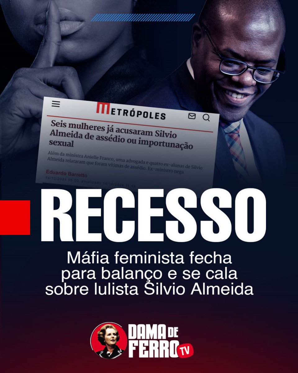 A mais nefasta das máfias identitárias prova diariamente que sua falsa luta nunca foi pelas mulheres, mas sim por poder e dinheiro, vide que a depender do agressor de mulheres, essa quadrilha joga o tema para espiral de silêncio e busca subterfúgios mentirosos como patriarcado,