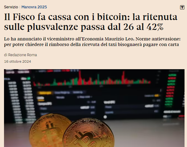 mittdolcino's tweet photo. Bang!
Compra crypto compra crypto compra crypto

I don Rodrigo colpiscono i nuovi ricchi italiani, che han rischiato con le crypto ed hanno vinto.... https://t.co/z0m3YcHt0S