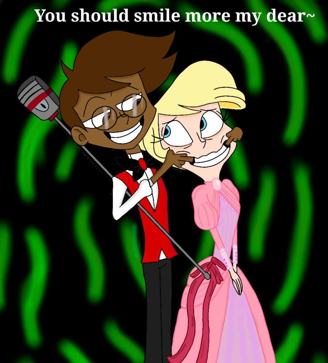 AngelDu14230972's tweet photo. Had this idea while listening to @BlackGryph0n latest "Daisies" when it came to my mind I just had to make it reality (This was my first Alastor please be kind)
#alastorhazbinhotel #annabellehazbinhotel
#Aucharacter
#angeldust
#HazbinHotel https://t.co/OO3Bu6L3UV
