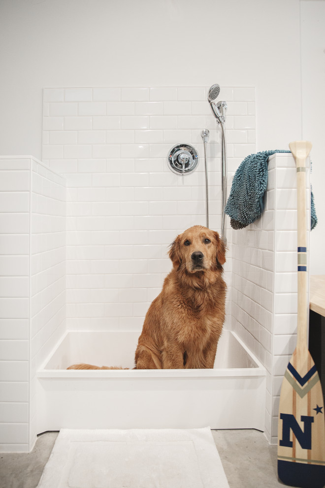 houzz's tweet photo. Photo of the Day: It's a doggone bathroom. https://t.co/qaaBQsihi0 https://t.co/AtjbJ61dKO