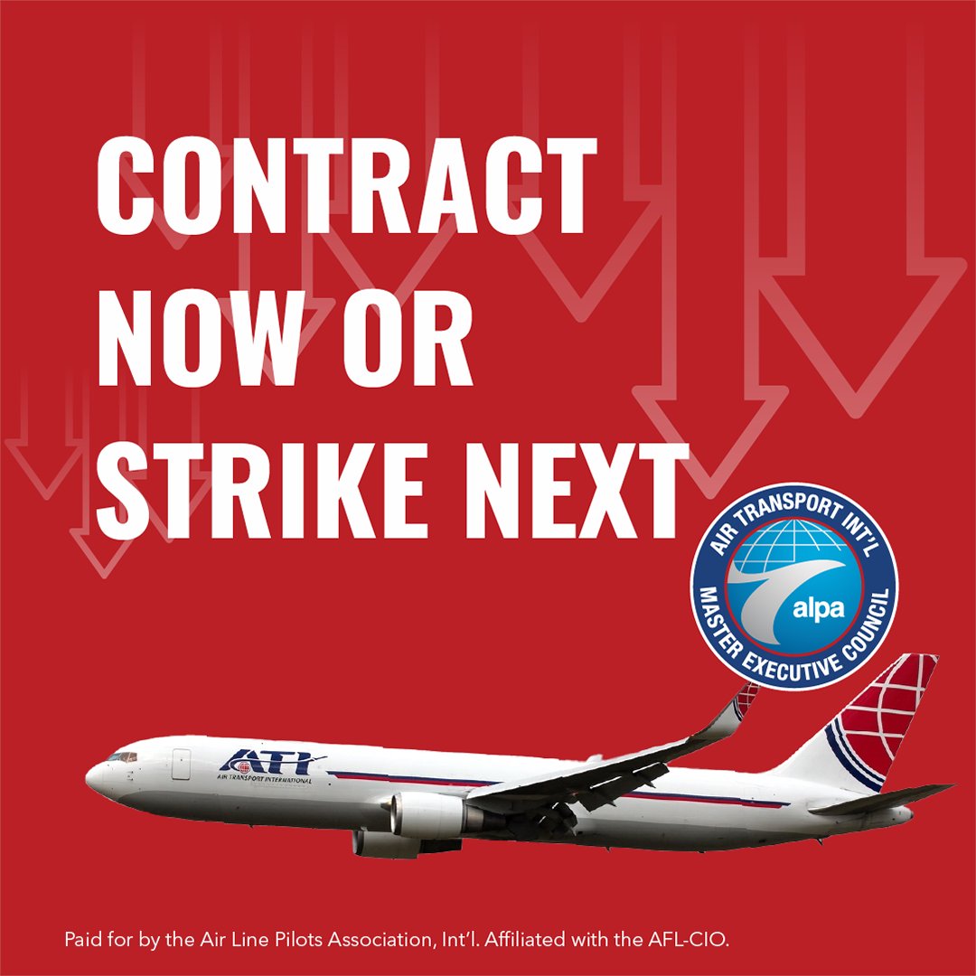 We have waited over 1,579 days for a fair contract. The time for delays is over. Either <a href="/ATSGinc/">ATSG, Inc.</a> delivers a market-based agreement, or pilots will be compelled to strike. Unity is strong. #CFS24 #CargoFacts