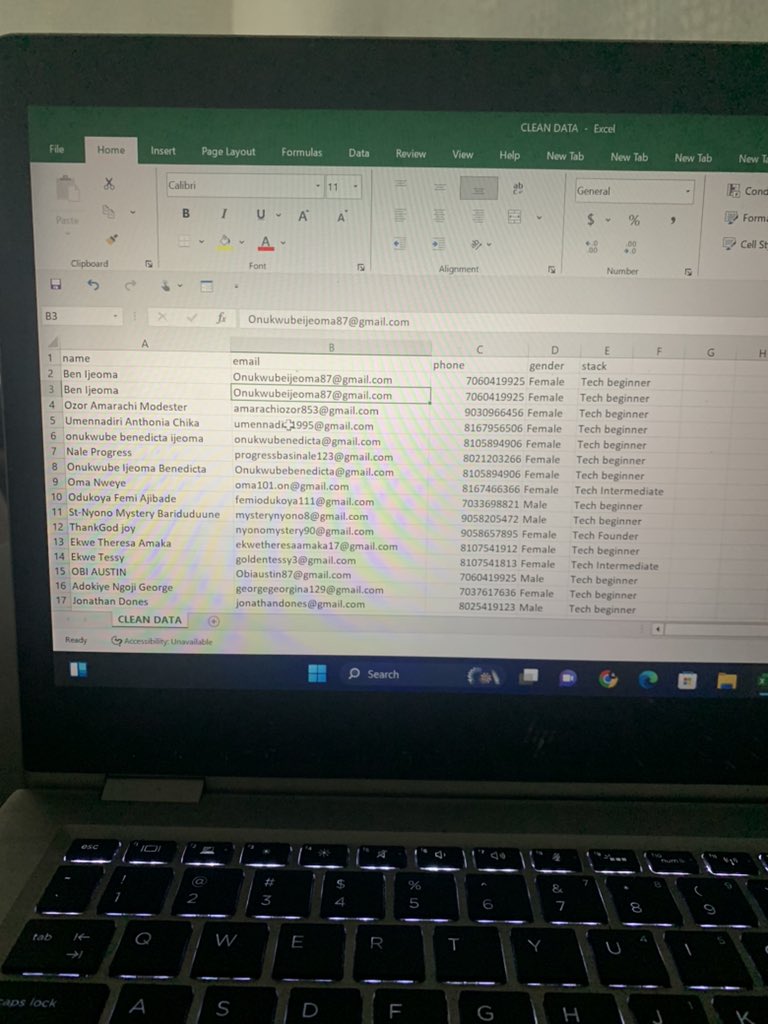 peter_aseme's tweet photo. Hello guys, still on my tech journey in Data Analytics, I have got to learn the basics formulas in using the Tool “Excel”, “Data Cleaning”, 
This pictureA is a messy dataset and pictureB is a clean dataset from using the excel.
@HarvoxxH 
@chudifoundation 
@DataAnalyticsX https://t.co/kikjUbNcDM