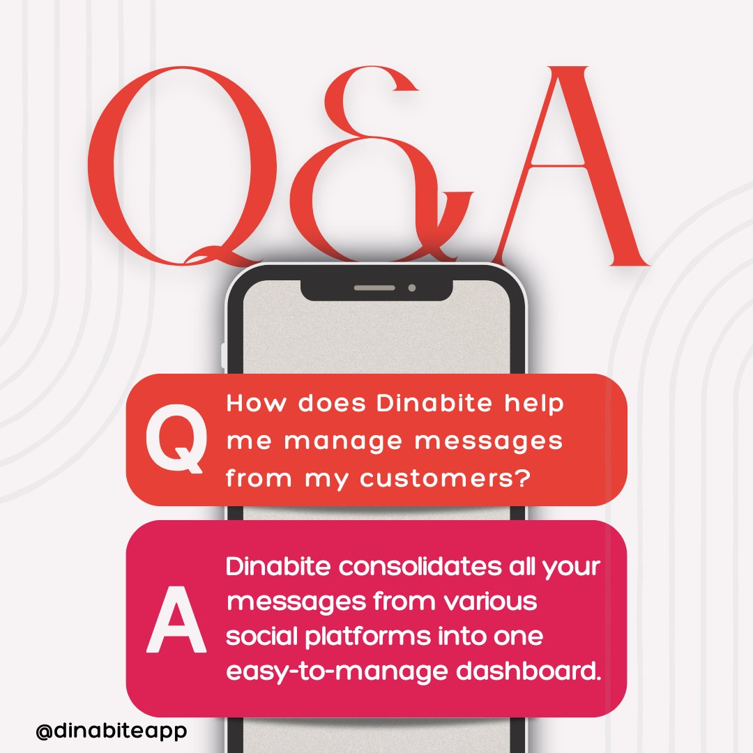 Manage all your customer interactions from a single place with Dinabite! Our latest feature ensures you never miss a message, keeping your responses quick and your customers happy. 🌟 dinabite.ai