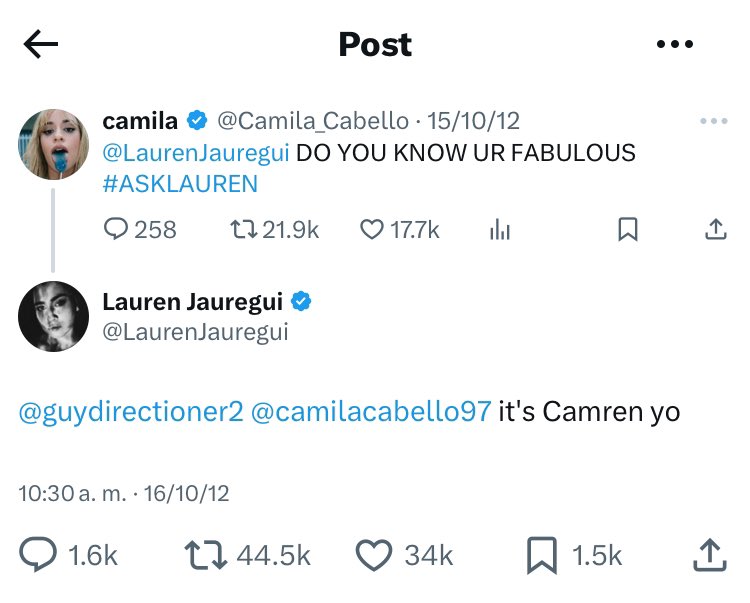 camilacubagang2's tweet photo. Feliz 12 años de: “it's Camren yo” https://t.co/aPheOH7p9l