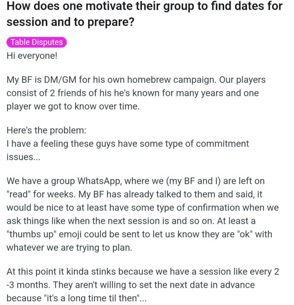 pearsesd's tweet image. Conventional D&amp;amp;D problems do not exist with Club play.  Allowing the game to go on without a particular player frees up everyone to grow the Campaign regardless of someone&apos;s commitment issues.  #AdvancedDND is real Dungeons and Dragons.