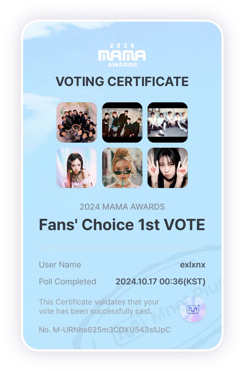 #2024MAMAAWARDS #MnetPlus #FansChoice #SEVENTEEN #TIOT #TOMORROW_X_TOGETHER #BIBI #Hwasa #kwoneunbi