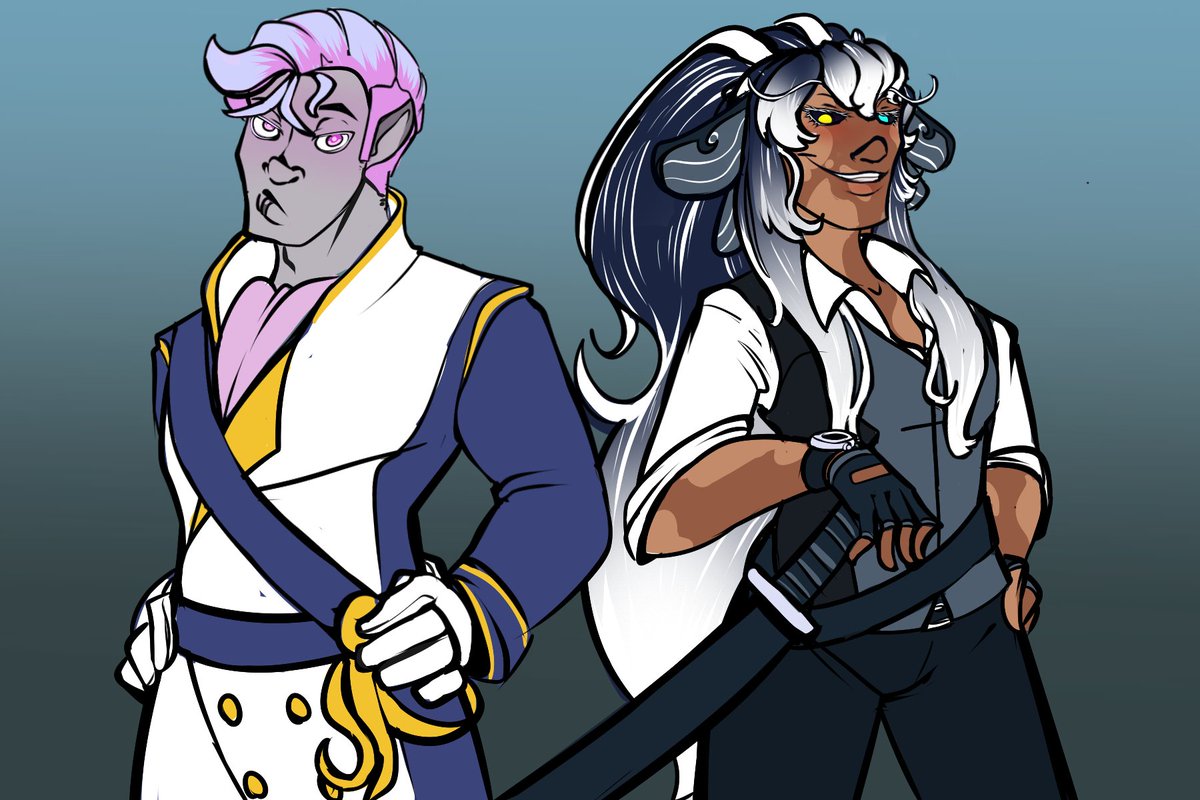 Catching up on posting my stabtobers. So here's the most cursed one so far. Day 10/21. Because I combined the Clothes and Pallet Swap prompts. <a href="/stabtober/">Surprise! Stabtober!</a>