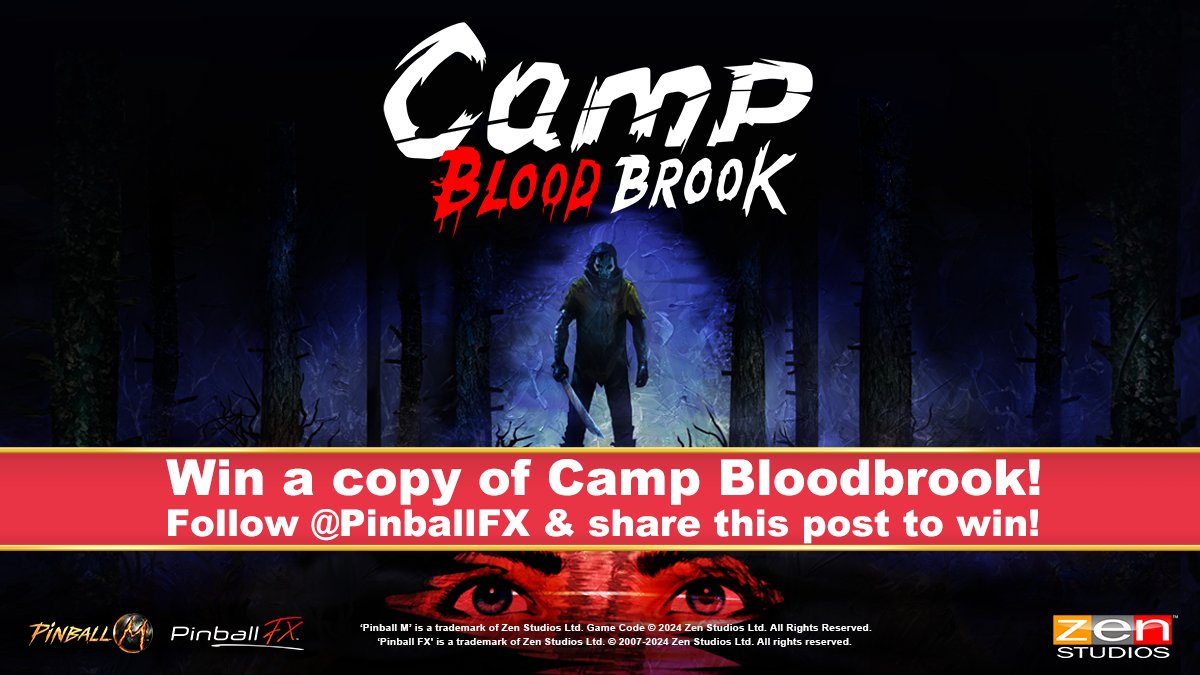 Pinball FX (@pinballfx) on Twitter photo Win one out of 10 copies for Camp Bloodbrook! 😱
Follow the <a href="/PinballFX/">Pinball FX</a> page and repost this tweet to win one out of ten game codes on the platform of your choice.
T&C: zenstudios.com/promotional_te… Win one out of 10 copies for Camp Bloodbrook! 😱
Follow the <a href="/PinballFX/">Pinball FX</a> page and repost this tweet to win one out of ten game codes on the platform of your choice.
T&C: zenstudios.com/promotional_te…