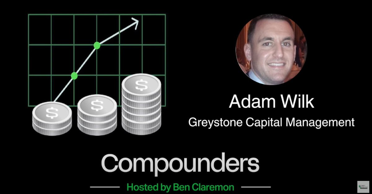 BenClaremon's tweet image. [New Compounders Podcast] Our guest on the show this week was @AKWilk, the Founder and CIO of Greystone Capital Management. Adam is a savvy microcap investor who prefers to run a very concentrated portfolio. In this in-depth conversation, we covered:
·      How Adam applies…