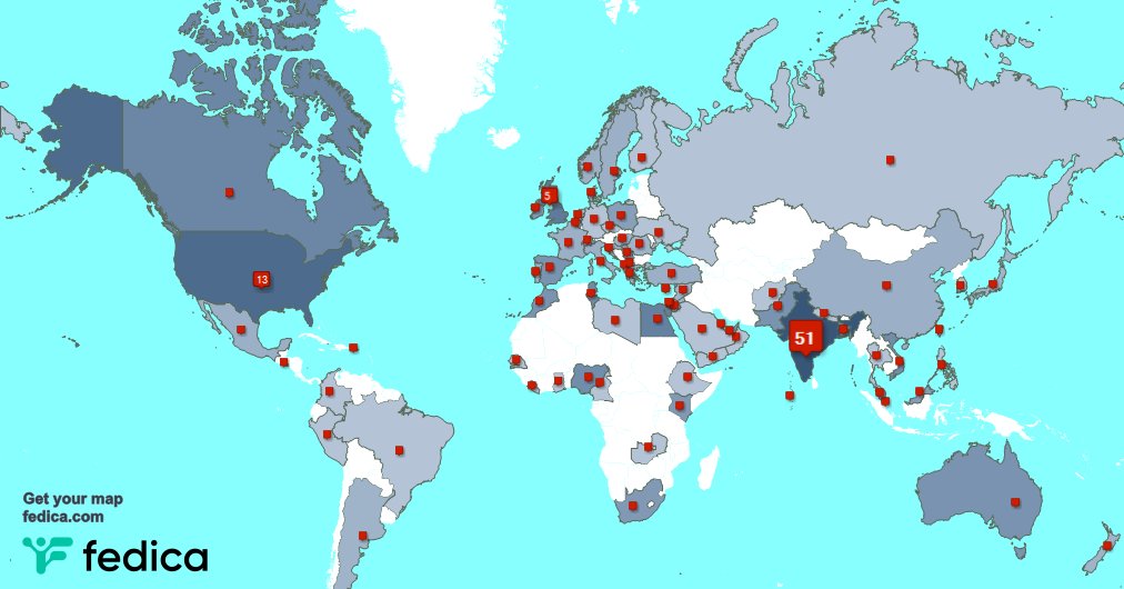 I have 2 new followers from USA 🇺🇸 last week. See fedica.com/!chandni1910