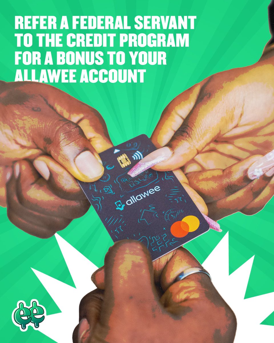 Calling all FG Civil Servants and Corpers! Allawee is launching credit solutions to help you manage personal and business expenses with flexible payment plans. 

Not a Civil Servant? Stay tuned for our rollout and refer one for a bonus. Download the Allawee app now to stay ahead!